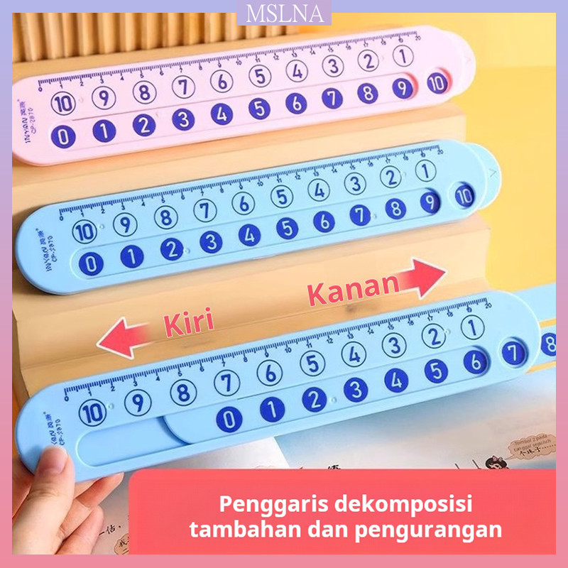 

Penggaris dekomposisi digital matematika anak-anak dalam 20 penjumlahan dan pengurangan penggaris dekomposisi alat bantu pengajaran aritmatika pendidikan prasekolah penggaris