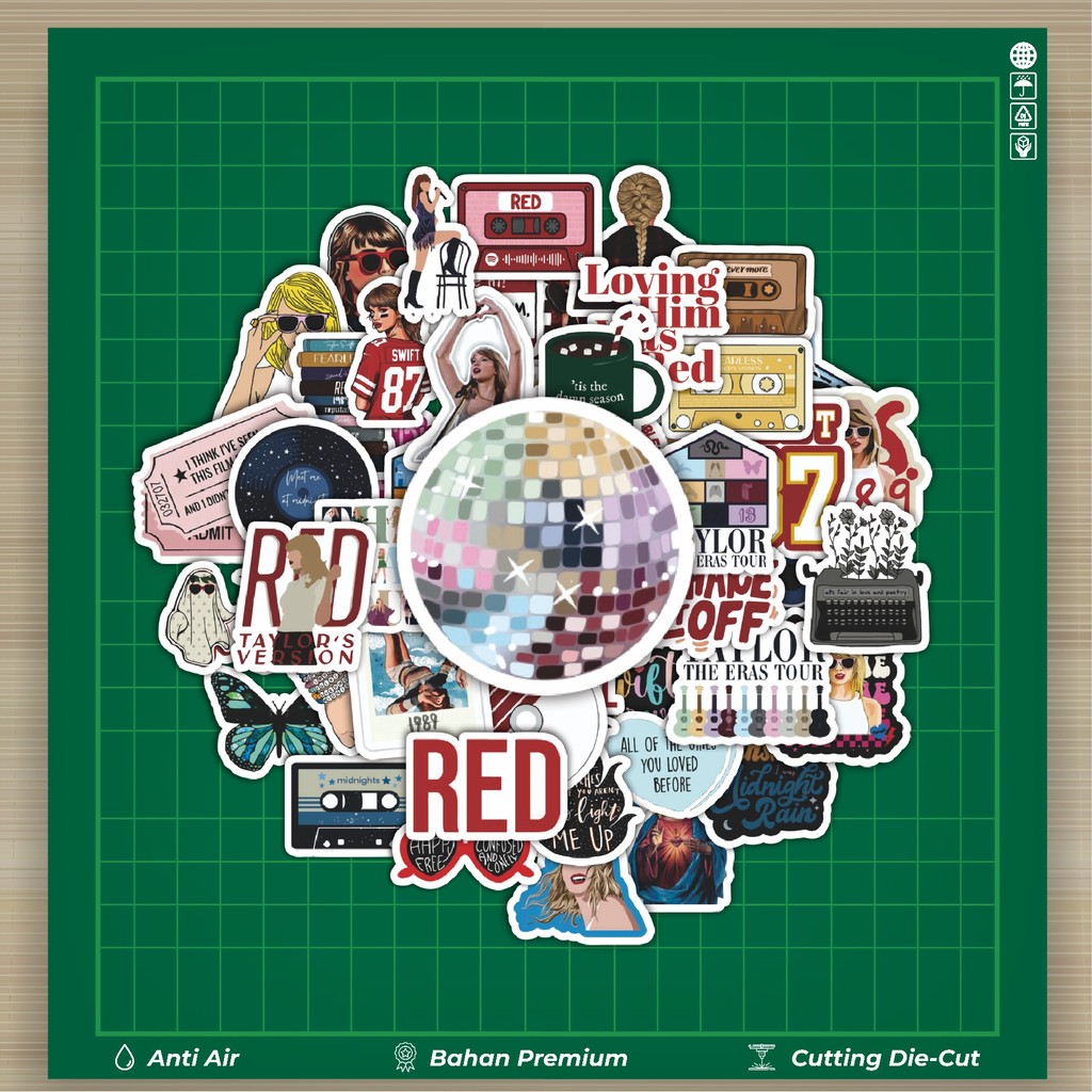 

HOT 50 PCS STIKER Stiker Music Album Taylor Swift Stiker Fashion Cars Decal Dingin Kartu Album Custom Vinyl Anti Air- Sticker Aesthetic Buku Journal Koper Casing HP Tablet Laptop Helm Motor Botol Minum