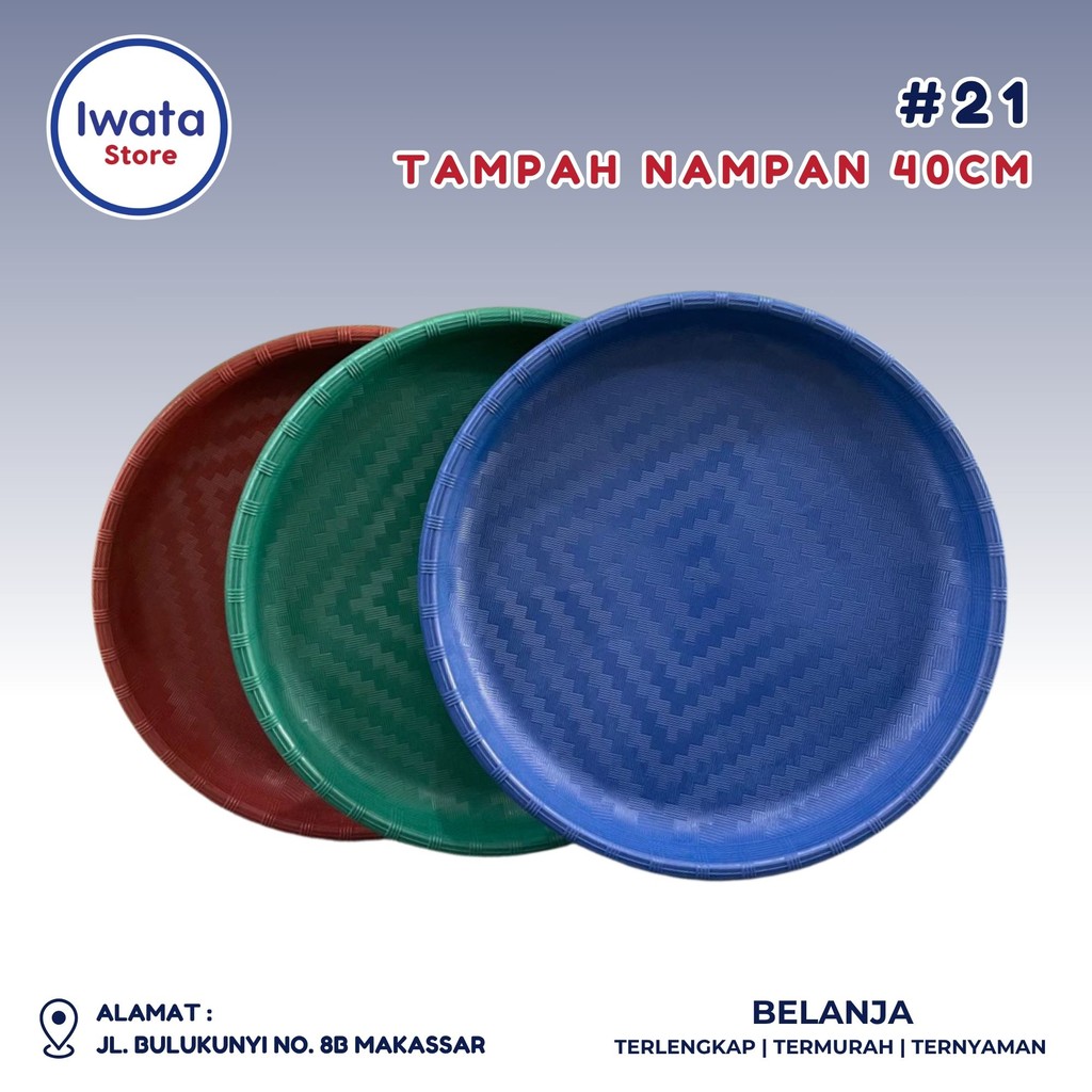 Tampah Plastik Besar Jumbo 40Cm, Nampan Plastik Bulat Serbaguna #21 TAMPAH PANDA