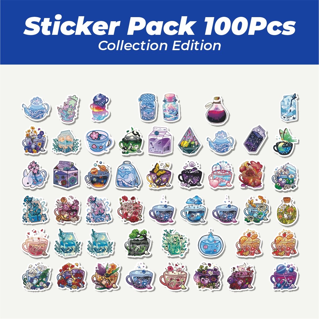 

Hot Stiker Colorful Cups Lucu Anti Air Stikers Berperekat Waterproof Sticker Decal Buat Motor Helm Buku Journal Koper Casing HP Laptop Botol Minum