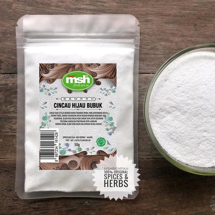 

Terjangkau -[NEW] MSH Cincau Hijau Bubuk 50gr - -