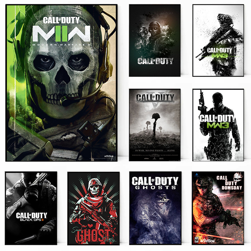 

Call of Duty Game Poster Decorative Pictures for Living Room Decor Decorative Prints Wall Painting on Canvas Wall Art Posters