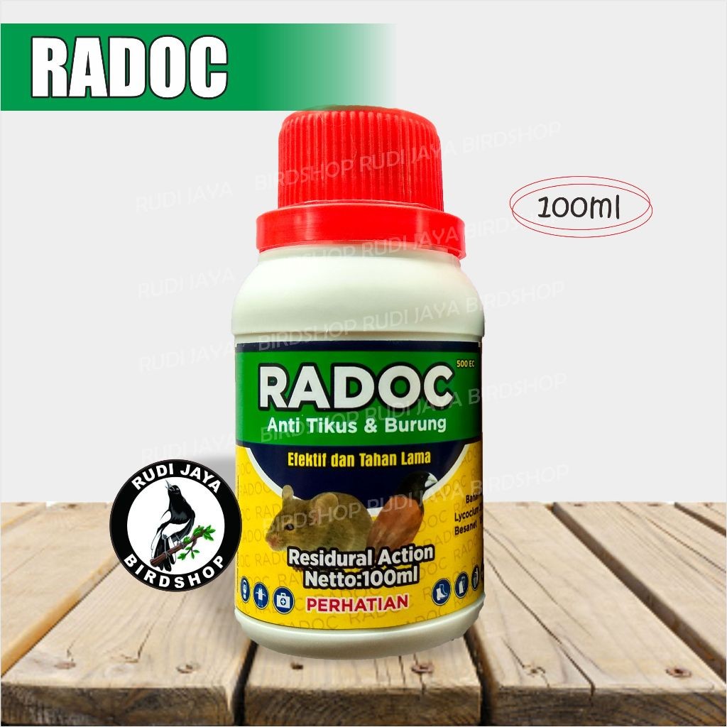 SEDIA RADOC 100 ML RACUN TIKUS CAIR INSEKTISIDA PENGUSIR TIKUS DAN BURUNG PIPIT PENGGANGGU HAMA PADI