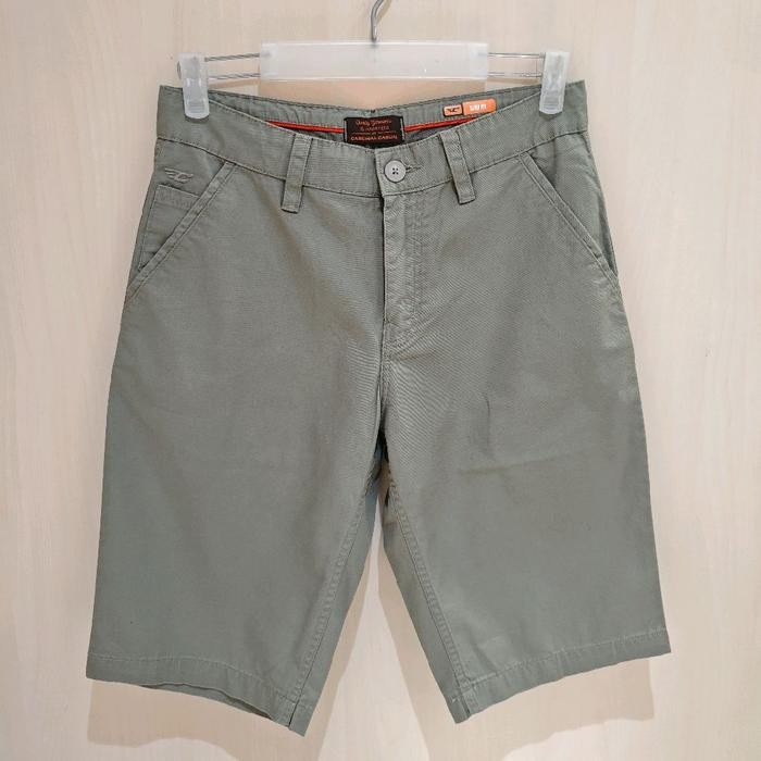 Celana Pendek Cardinal pria Chinos Bermuda slim fit EBI0590.06A - 28
