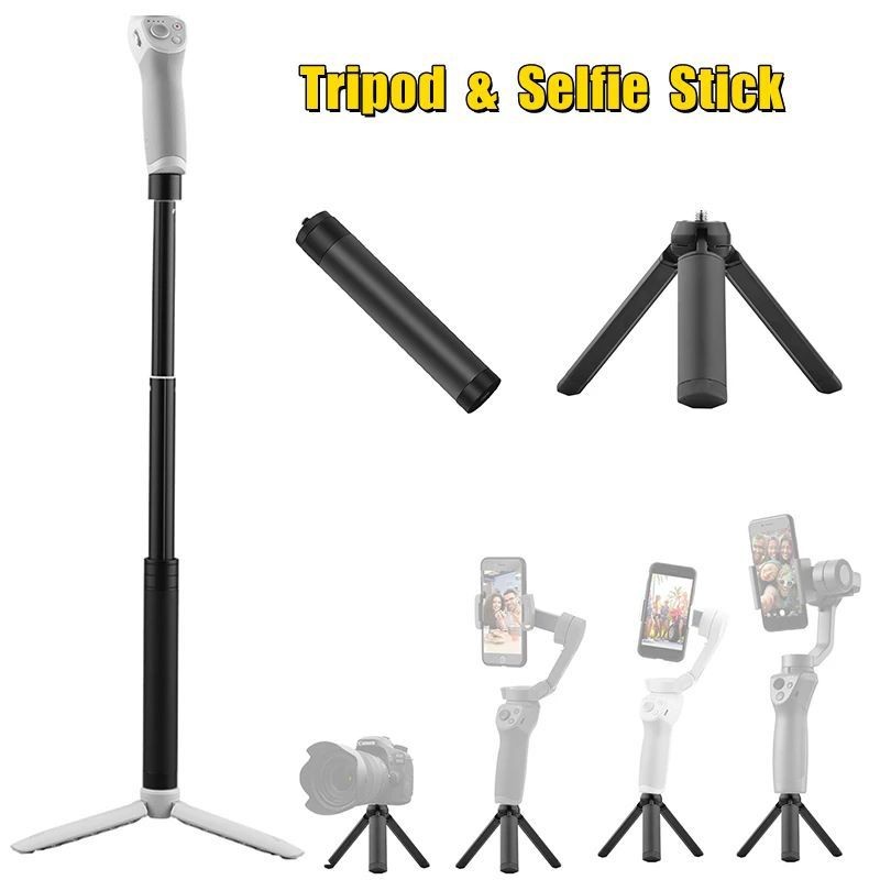 Extended selfie stick tripod base DJI RS4 mobile gimbal gimbal stabilizer dji mobile 3 4 OM5 sports 