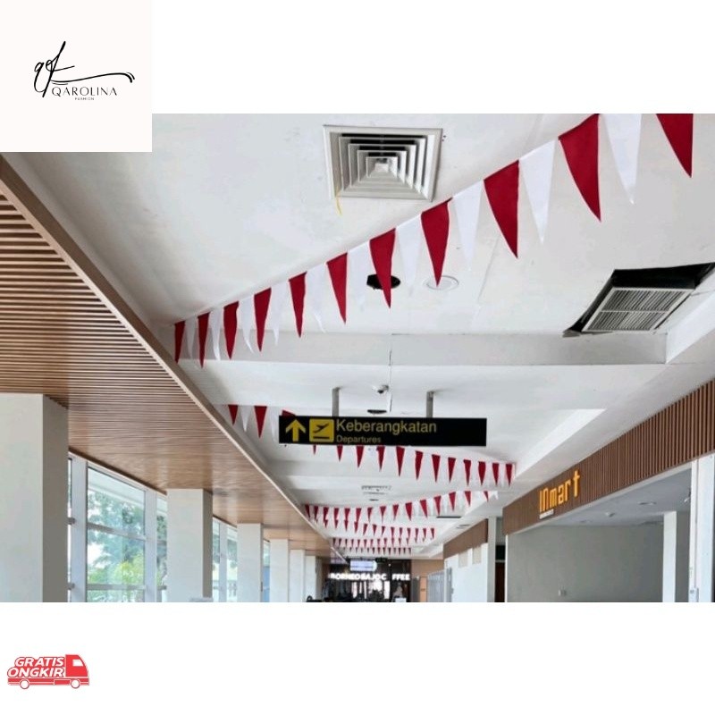 Serba Agustus / Bendera Segitiga Bendera Rawis Bendera gantung HUT Kemerdekaan RI