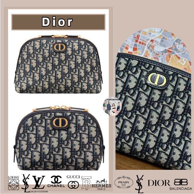 Dior / 30 MONTAIGNE / Tas Kosmetik / Tas Bingkai Keras / Tas Kopling Garansi Dua Tahun Otentik (100%