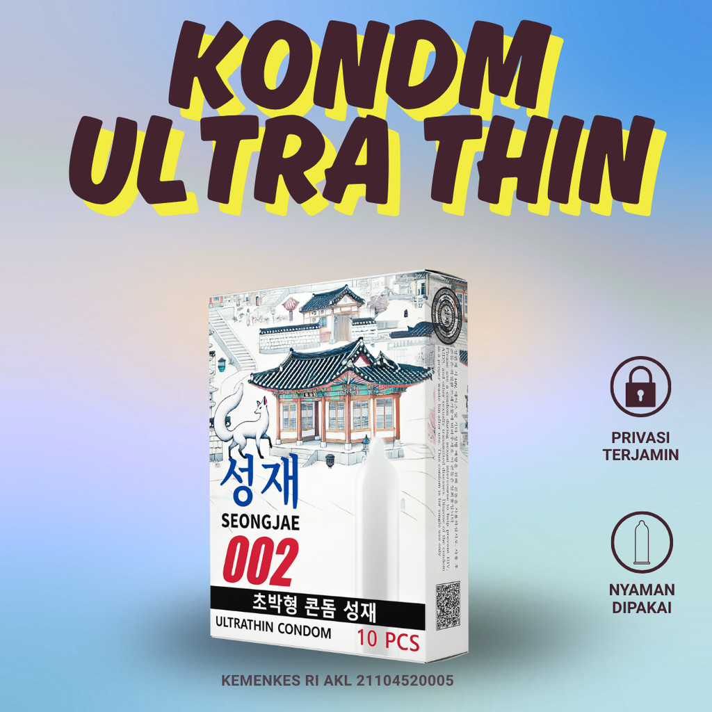 Seongjae Kondom Tipis Original Untuk Pria Isi 3 atau 10 Pcs