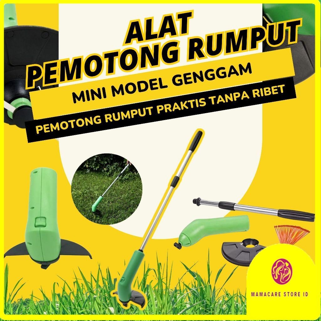 Alat Peralatan Mesin Pemotong Potong Pemangkas Pangkas Rumput Taman Listrik Portable Mini Zip Trimme