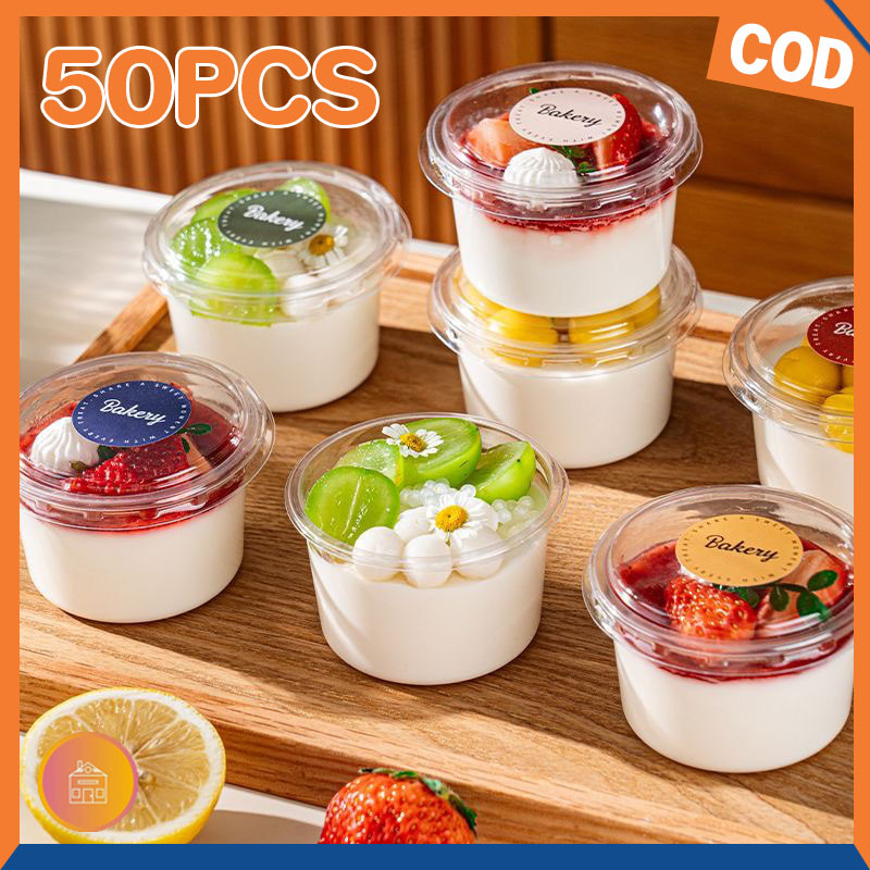 150ML Gelas Puding Kecil Dessert Bowl Jelly Cup Mika Tray Mika Ice Krim Cup Jelly Salad Buah Kekinia