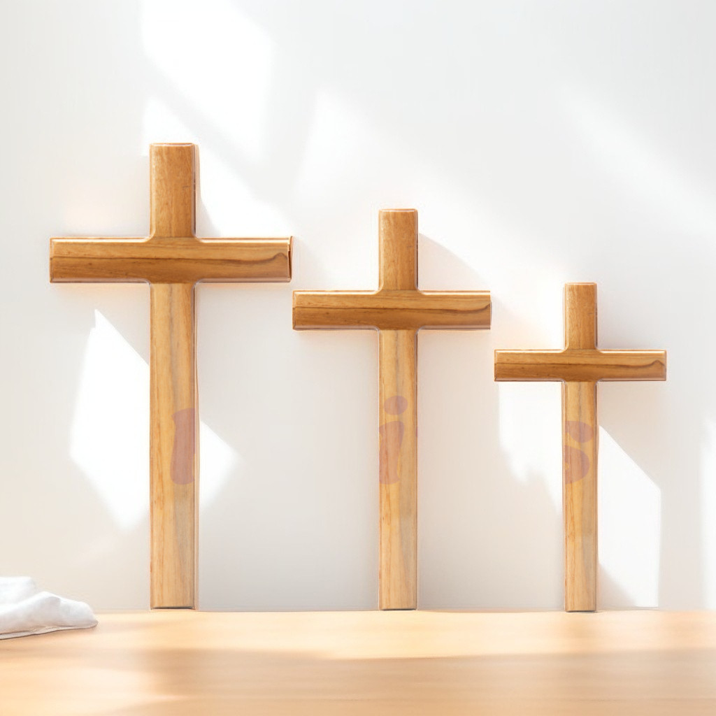 SALIB DINDING KRISTEN 30 cm / SALIB GANTUNG KRISTEN PROTESTAN / HIASAN DINDING KRISTEN / PAJANGAN SA