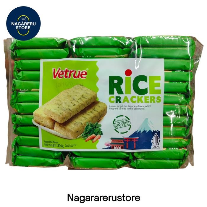 

Vetrue japanese rice crackers vegetable flavor 300 gr