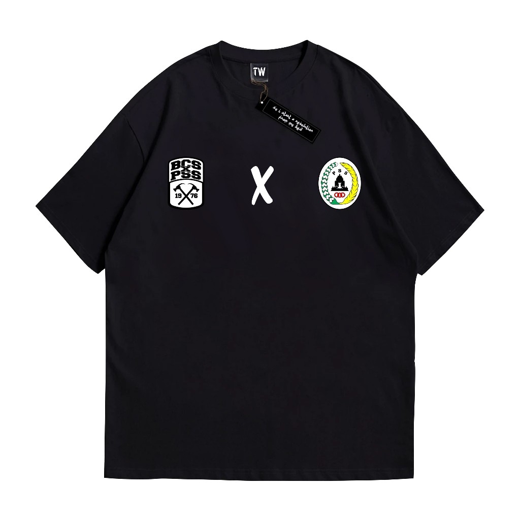Tshirt - BCS Brigata Curva Sud Hitam | Kaos PSS Sleman | Suporter Sepak Bola