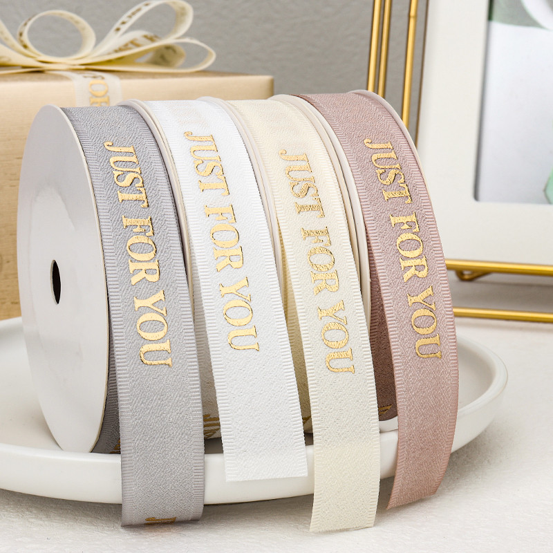 

10 Yards/Roll JUST FOR YOU Collection High Quality Gift Packaging Handmade Material Bow Decorative Ribbon Morandi Colors