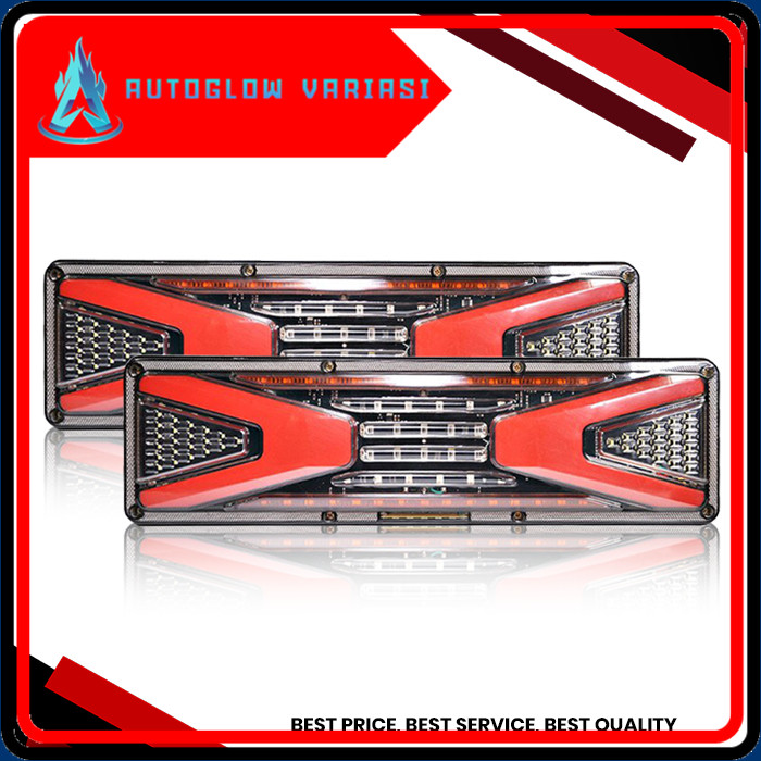 Stoplamp Truk Lampu Belakang Truk Transformer (tanpa segitiga) 46cm 24volt Lampu Variasi Truk [AutoG