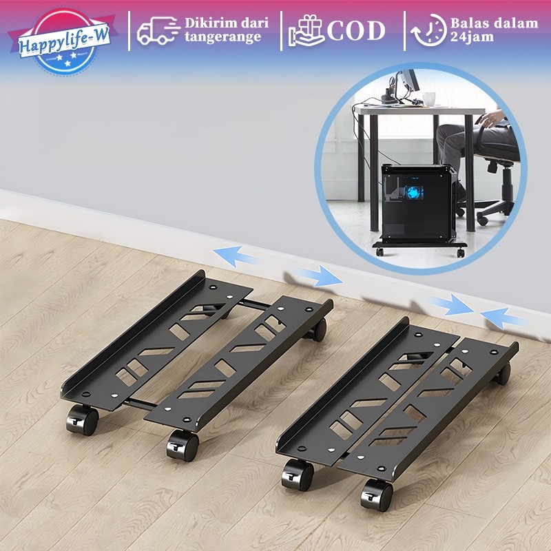 Tempat CPU Komputer Adjustable Rak CPU Komputer Universal Dudukan CPU Komputer Tempat CPU Komputer D