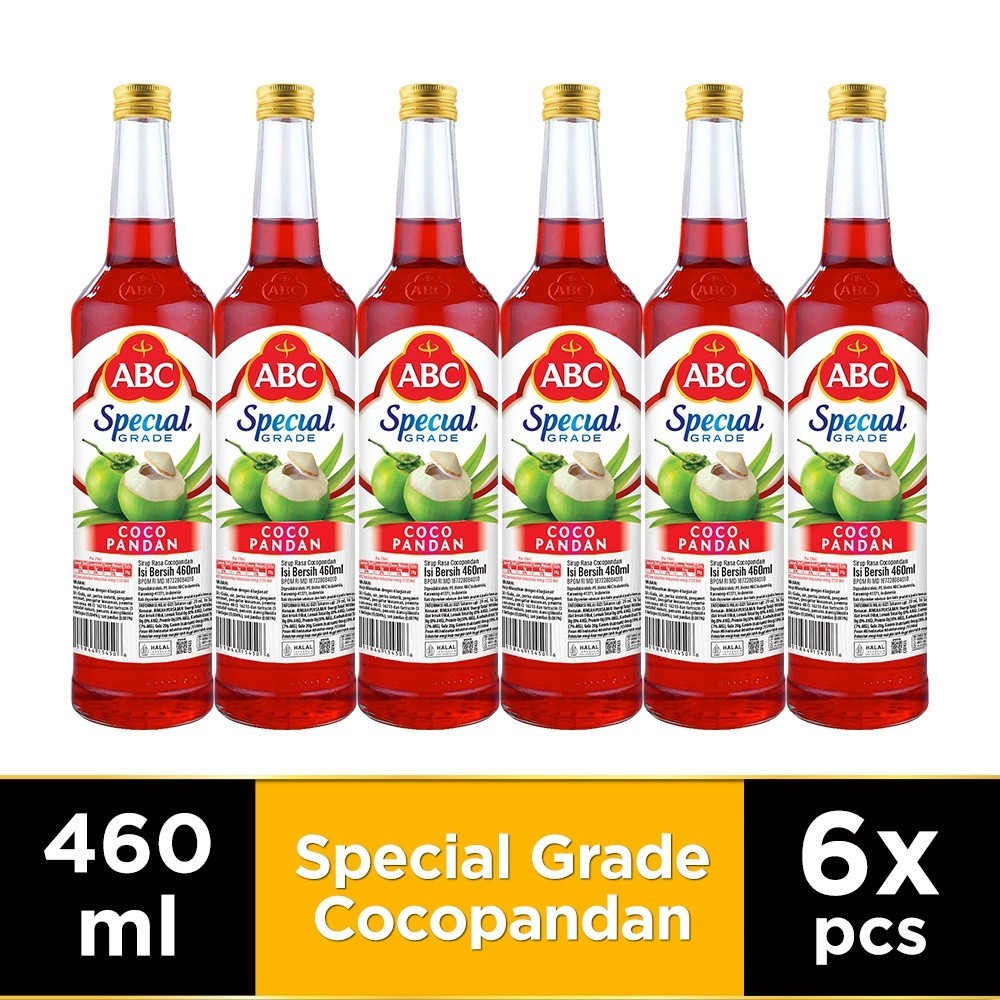 

ABC Sirup Special Grade Cocopandan 460 ml - Multi Pack 6 pcs
