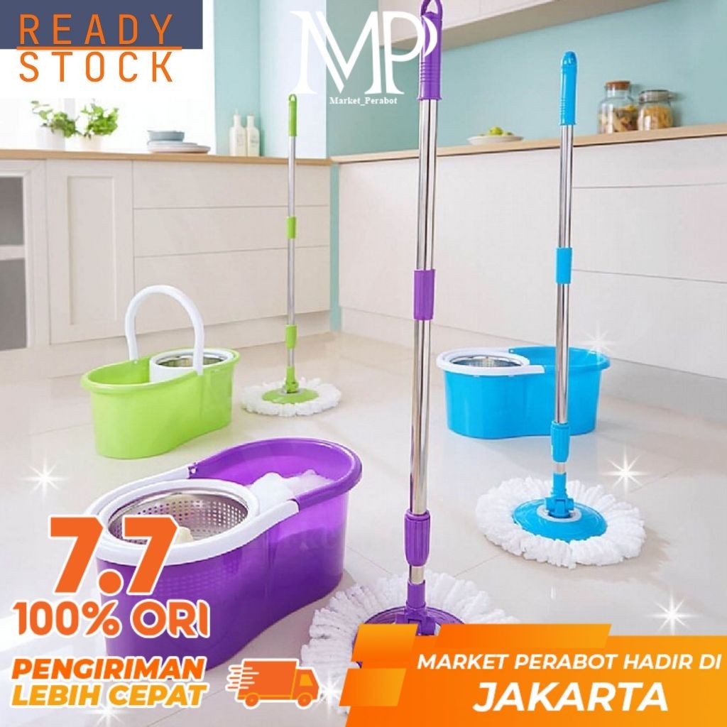 Alat Pel Lantai Spin Mop Pelan Lantai Spin Mop Pel Putar