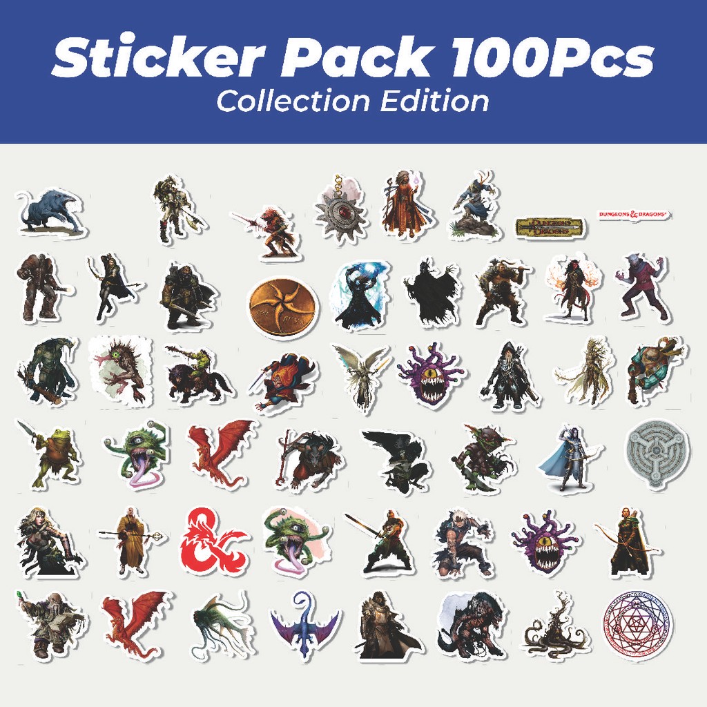 

Hot Stiker Dungeon And Dragons Series 1 Lucu Anti Air Stikers Berperekat Waterproof Sticker Decal Buat Motor Helm Buku Journal Koper Casing HP Laptop Botol Minum