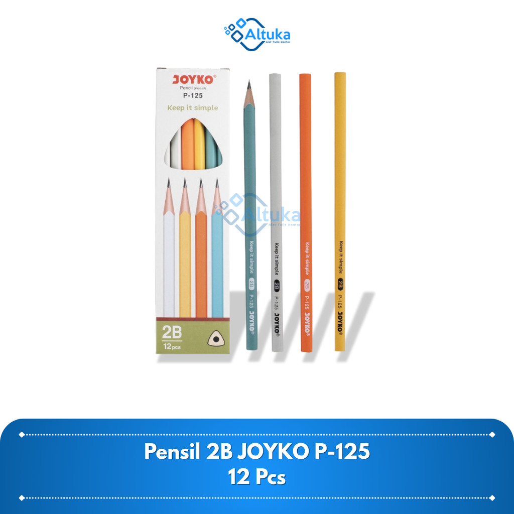 

(12pcs) Pensil 2B Joyko TIPE P-125