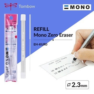 

Refill Tombow mono zero eraser / isi penghapus mekanik 2.3mm round