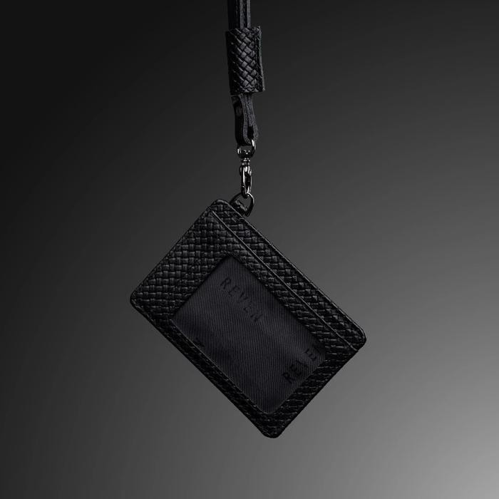 

Lanyard Kulit Sapi ID Card Reven Batara Lanyard Name Tag Kartu Nama Model Kalung - Hitam