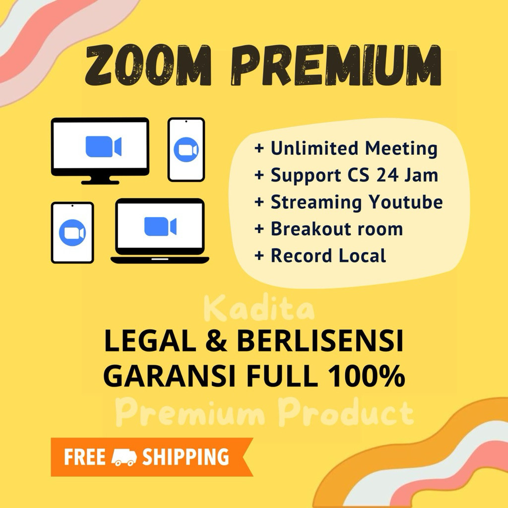 Upgrade Zoom Premium 100 Peserta Bulanan