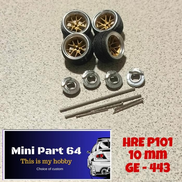 Diorama Diecast Ban 10mm GE443 Miniatur Skala 64