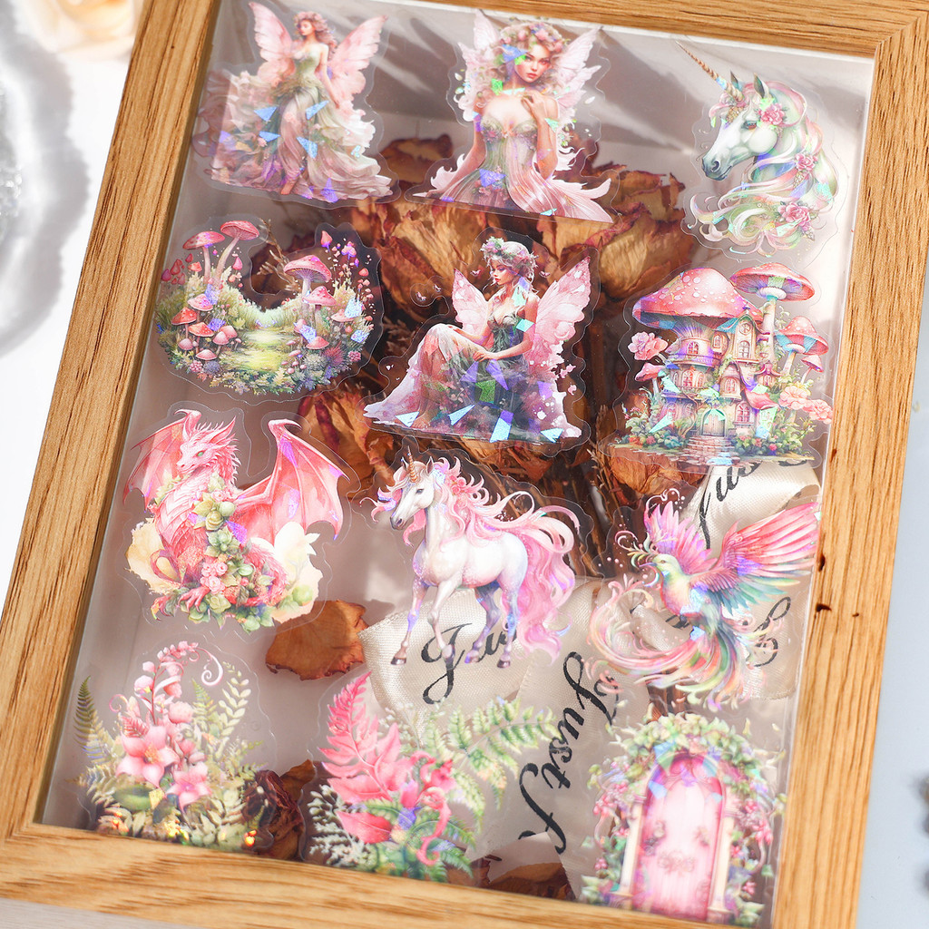

30pcs/pack PET sticker pack creative magic witch fairy tale elf decoration sticker DIY scrapbook diary album stationery supplies