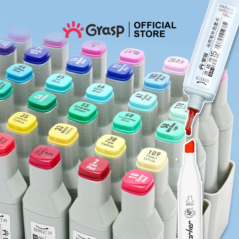 

GRASP Refill Ink Marker Alcohol Tinta Isi Ulang Spidol Minyak Cair Warna IM002