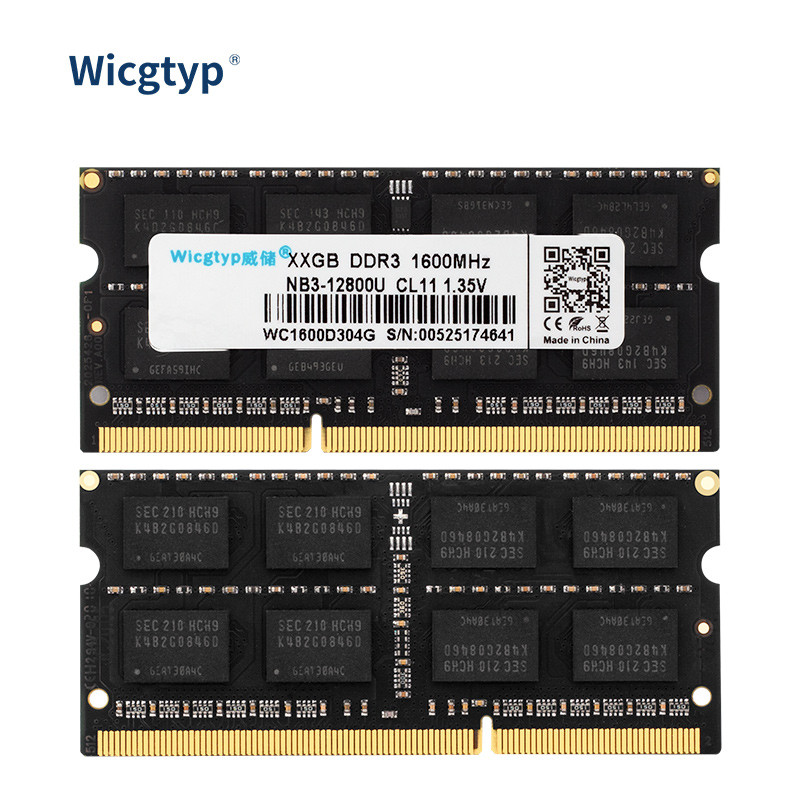 Wicgtyp DDR3 4GB/8GB1066MHz 1333MHz 1600MHz SODIMM Memory Ram memoria ram For Laptop Notebook
