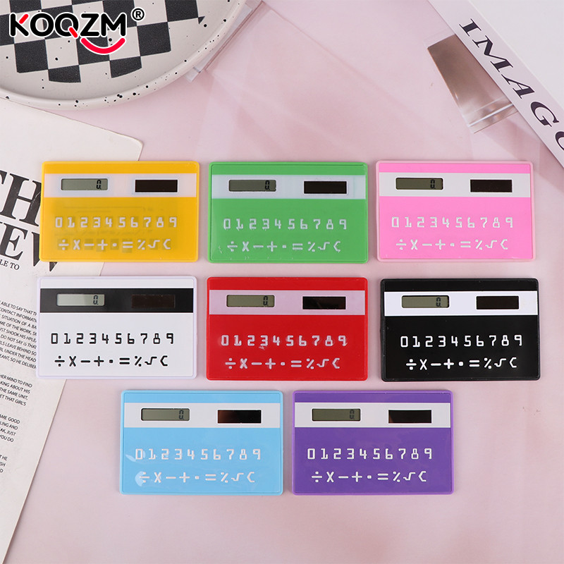 

Compact 8-Digit Solar Calculator for Students: Slim, Portable School Math Calculator Toy