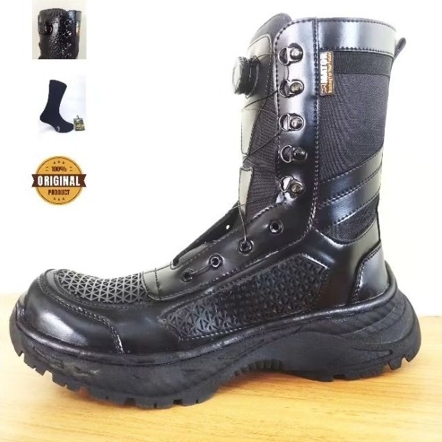 Sepatu PDL Tali Putar, Sepatu Tni tali putar, Sepatu Satpam Talibputar, sepatu Tali putar, sepatu bo