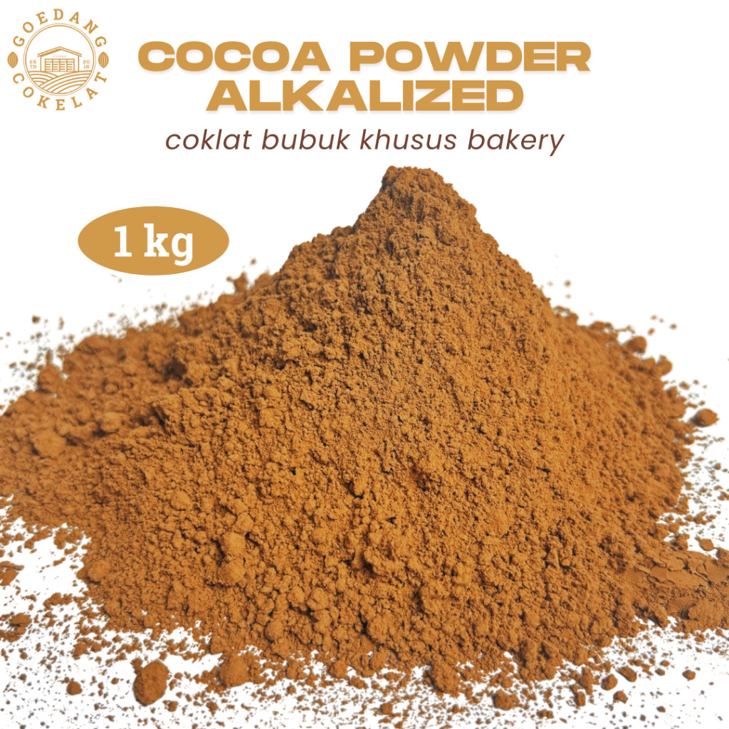 

Cokelat Bubuk 1 kg Alkalized Brown | Cokelat Bubuk Murni Tanpa Gula | Cocoa Powder Premium | Khusus Baking & Olahan Kue