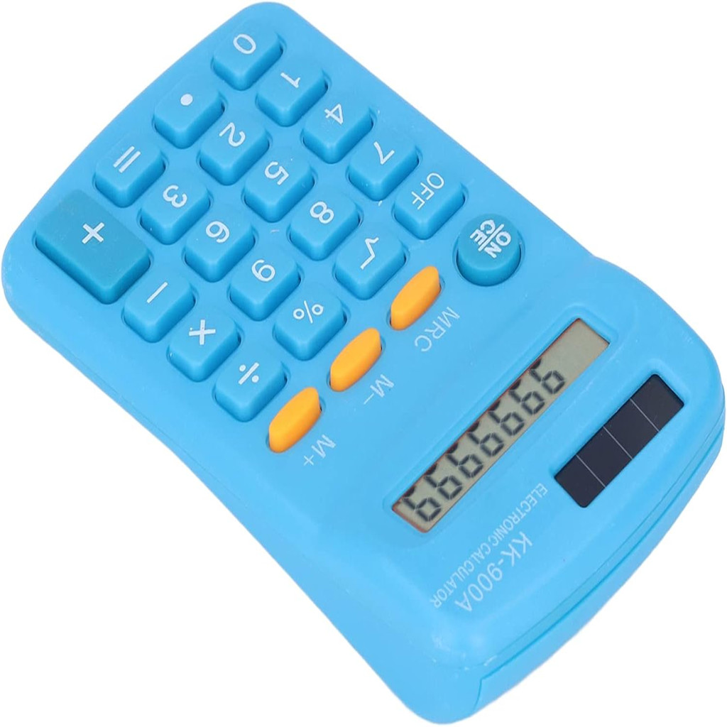 

Portable 8 Digit Solar Battery Calculator with Dual Power and Clear Screen for Office School Business, Lightweight Pocket Calcul