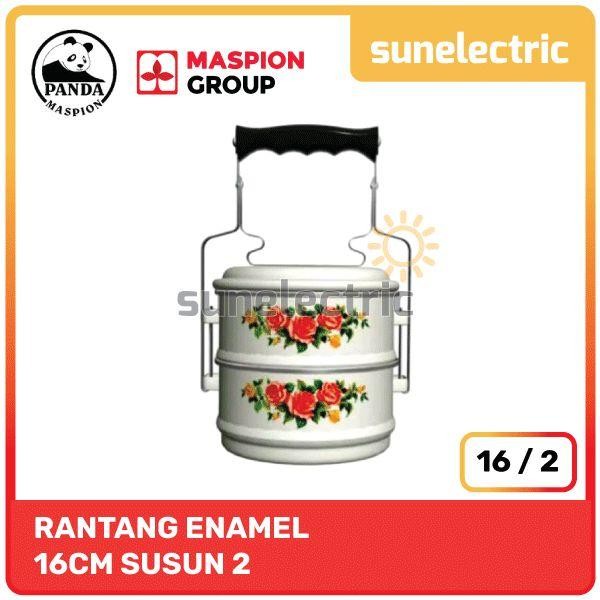 Maspion Rantang Susun 2 Enamel 16 cm