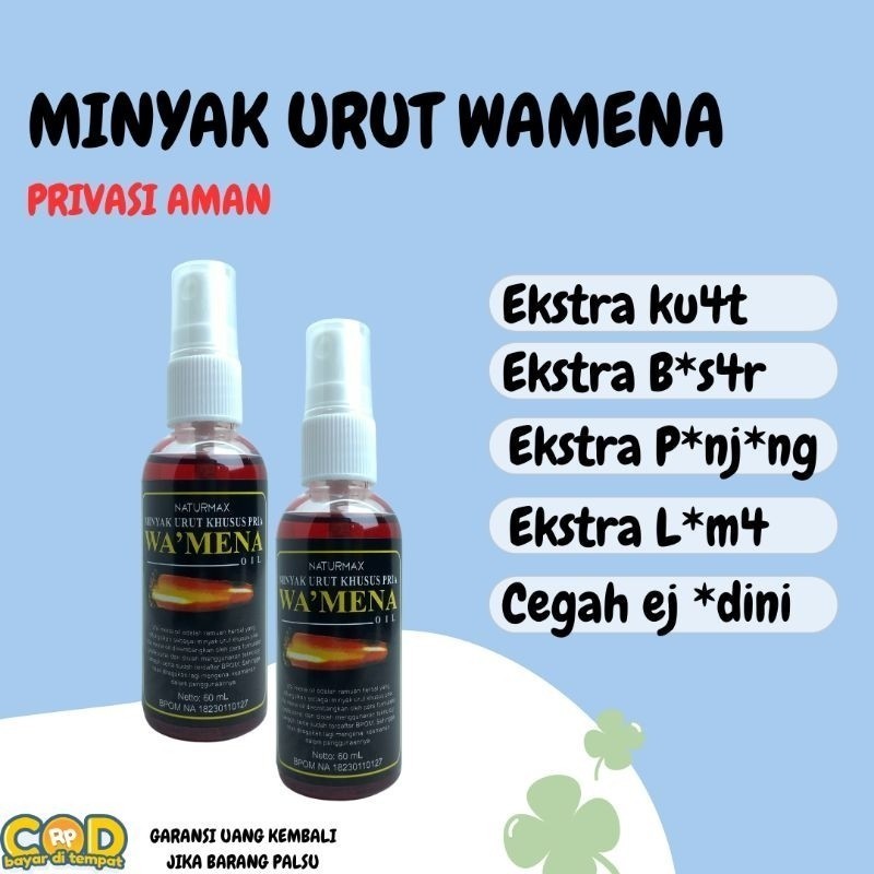 sanatakompas - Minyak Urut Daun Bungkus Wakmena Minyak Oles Tahan Lama Pembesar Jono