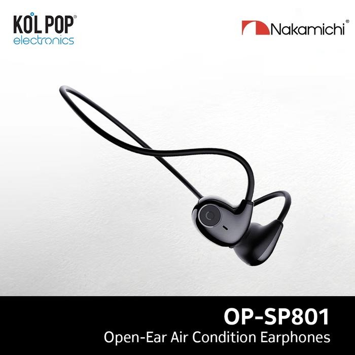 Hot Produk Nakamichi OP-SP801 Open Ear Wireless Earphone HD IPX4 Earphone TWS HD Earphones Headphone
