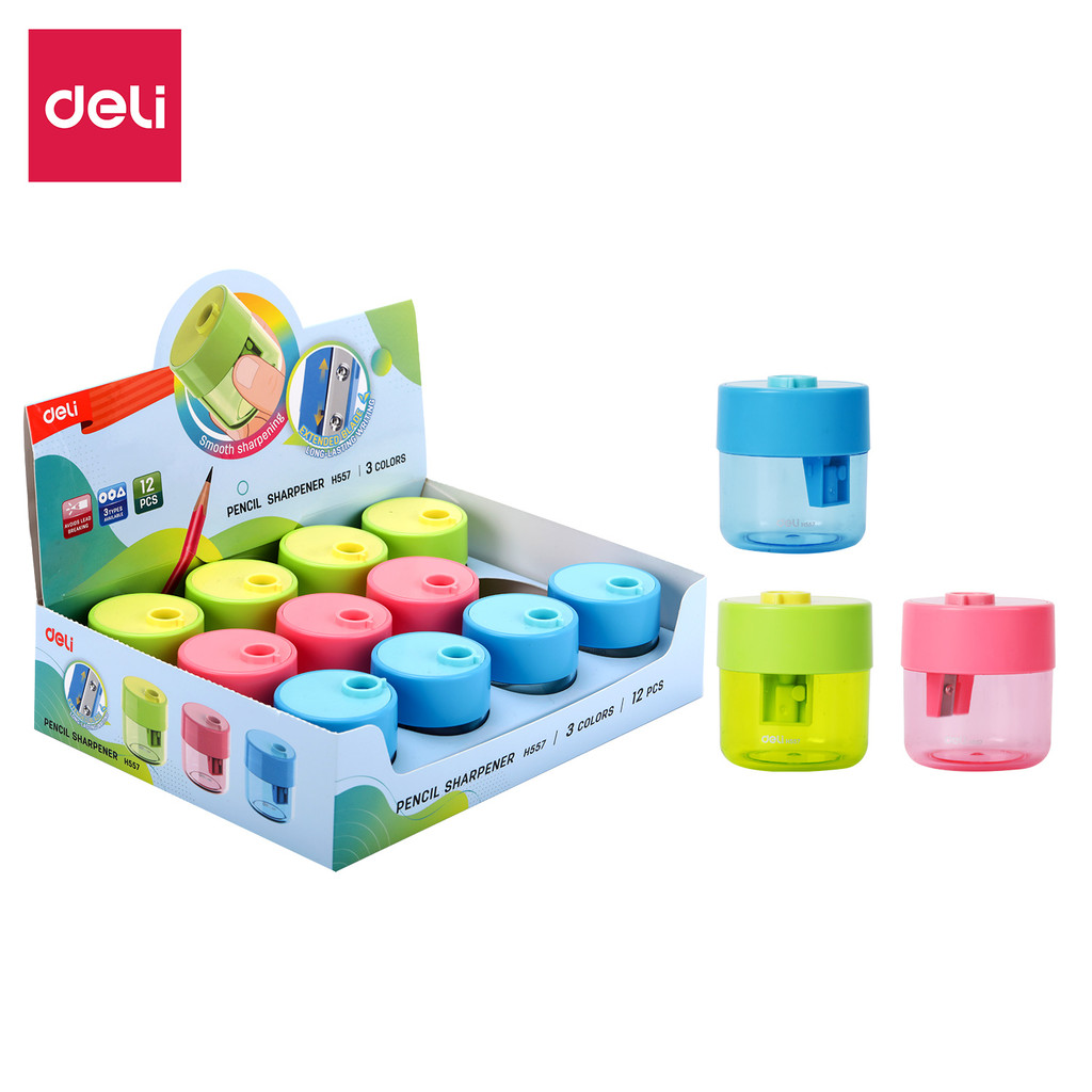 

Deli | Rautan Pensil (Pencil Sharpener) | 2 Lubang | EH557