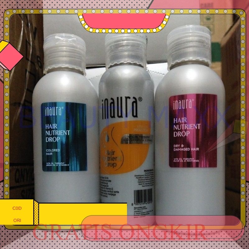 Inaura Hair Nutrient Drop Dry & Damage Hair /Vitamin Rambut Inaura / Hair Nutrient serum
