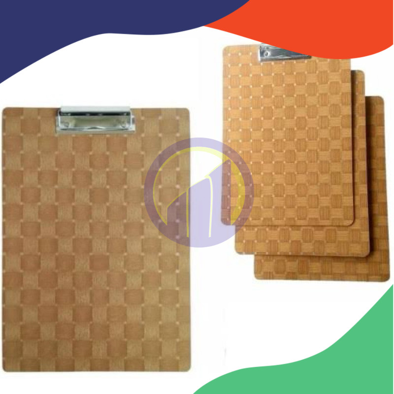 

(BOX=24PCS) Papan Ujian / Clipboard Yamata Kayu