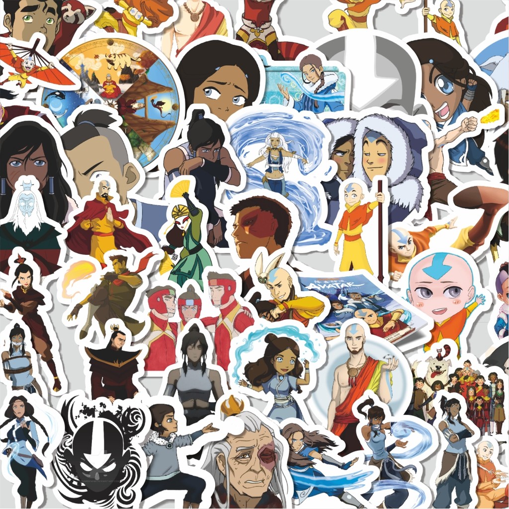 

Stiker Cutting Packtiker Nickelodeon Series Avatar Bender Character Mix 1 Isi 100Pcs Series Aesthetic Lucu Keren Untuk Koper Bahan Vynil