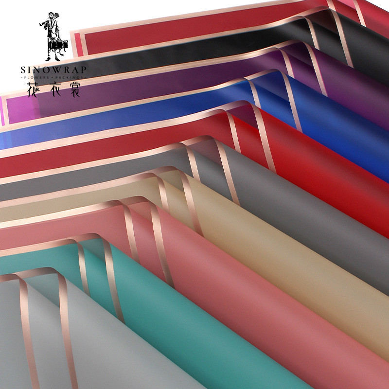 

Sinowrap [20 Lembar] Phnom Penh Jelly Matte Fog Waterproof Wrapping Paper 58x58CM Tebal