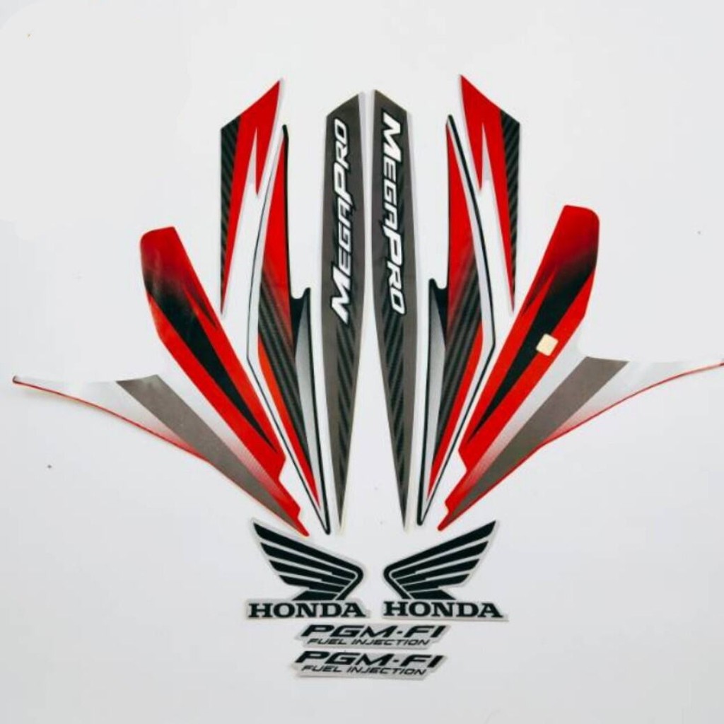 Striping Ori body Honda Megapro fi 2013 2014 stiker bawaan original bodi honda megapro primus megapr