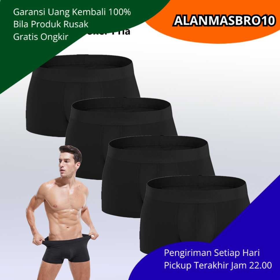 AM10 Celana Dalam Sempak Kolor Boxer Pendek Pria Cowok Laki Laki Tebal Murah Dewasa Original 100% Re