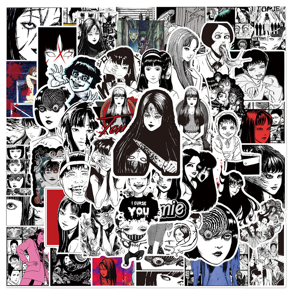 

10/30/50pcs Tomie Junji Ito Stickers Horror Anime Sticker Aesthetics Skateboard Suitcase Laptop Tomie Kawakami Graffiti Decals