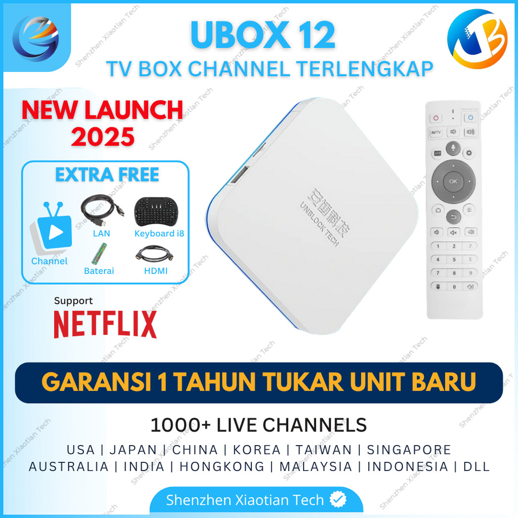 Unblock Tech Ubox 12 Pro Max / Android TV Box Unblock Tech Ubox 12 Pro Max / TV Box Unblock Tech 12 
