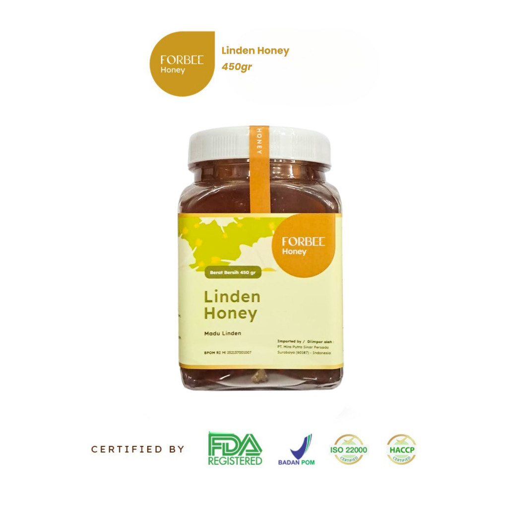 

Madu Linden Honey 450gr Forbee | Mood Booster | Vitamin Daya Tahan Tubuh | Obat Herbal Penenang