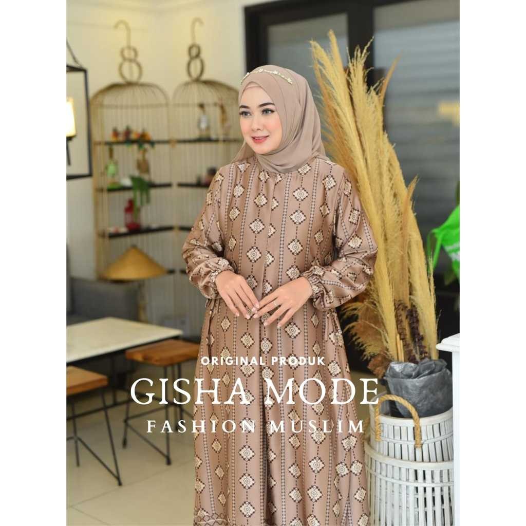 GAMIS CAMELIA SILK PREMIUM  | GAMIS MOTIF SILK ARMANI|GAMIS MOTIF SILK BUSUI TERBARU  |GAMIS LEBARAN