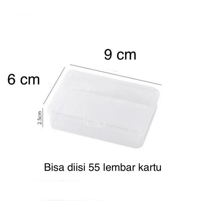 TERLARIS Kotak Penyimpanan Kartu Photocard PC Kecil Plastik - Box Container Kecil